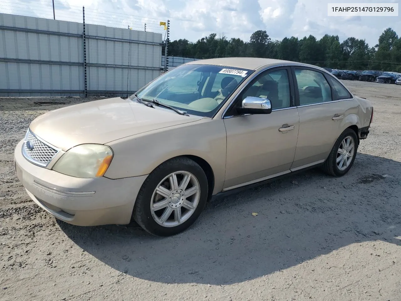 2007 Ford Five Hundred Limited VIN: 1FAHP25147G129796 Lot: 69807794