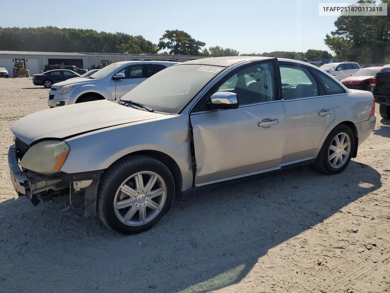 2007 Ford Five Hundred Limited VIN: 1FAFP25187G113818 Lot: 74110814