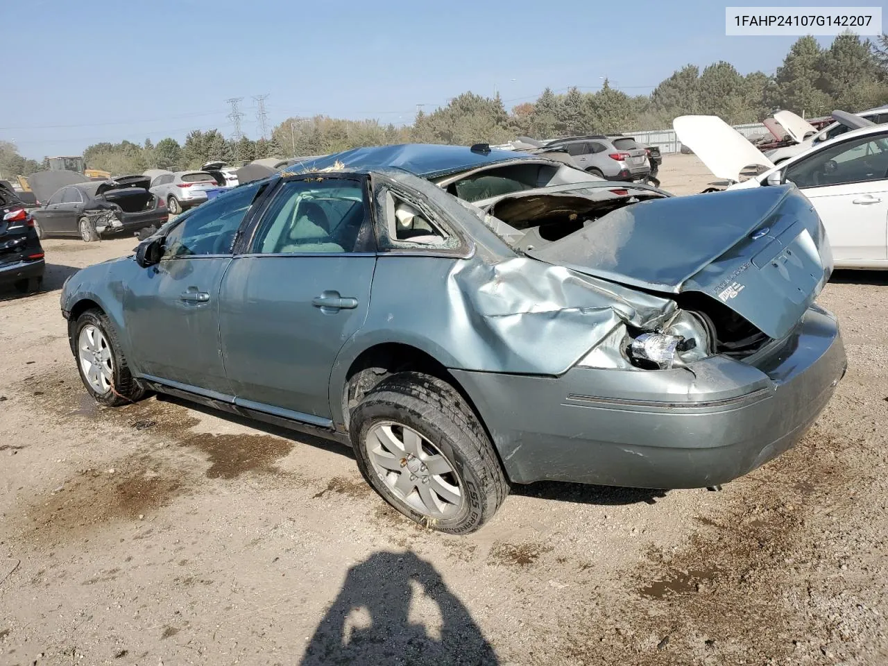 2007 Ford Five Hundred Sel VIN: 1FAHP24107G142207 Lot: 75308824