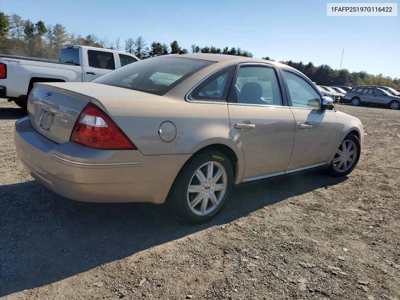 2007 Ford Five Hundred Limited VIN: 1FAFP25197G116422 Lot: 77234074