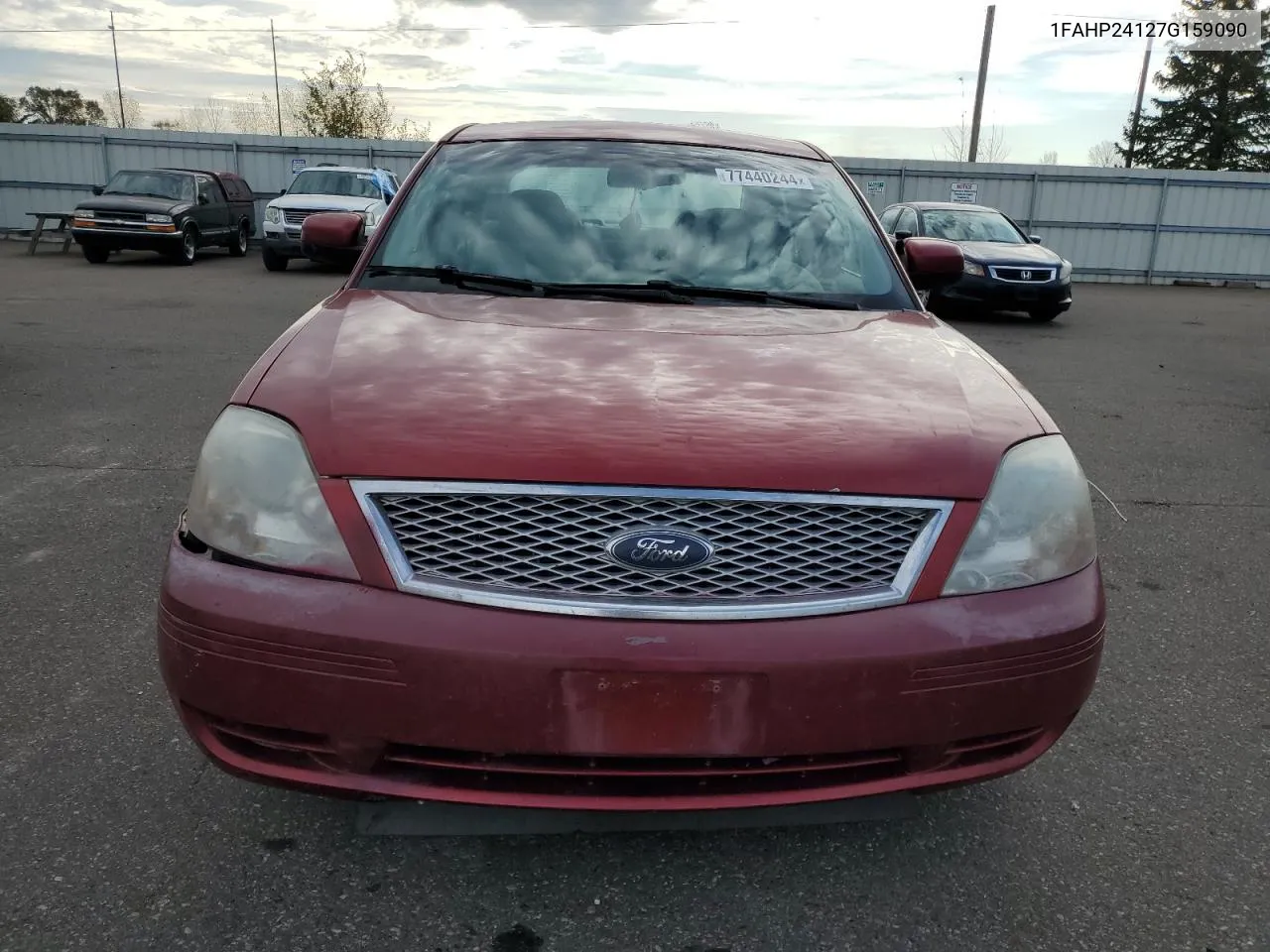 2007 Ford Five Hundred Sel VIN: 1FAHP24127G159090 Lot: 77440244