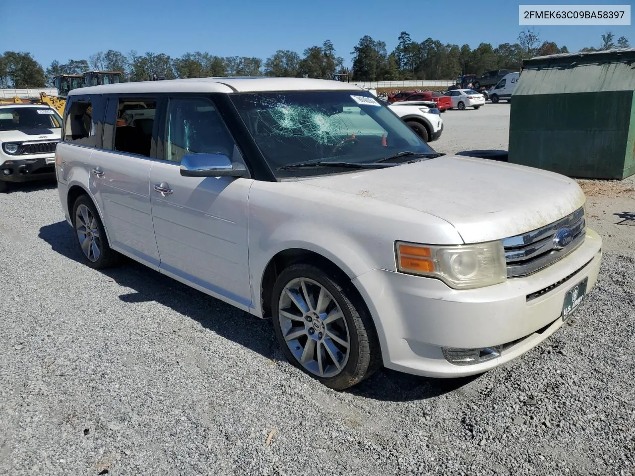 2009 Ford Flex Limited VIN: 2FMEK63C09BA58397 Lot: 76040094