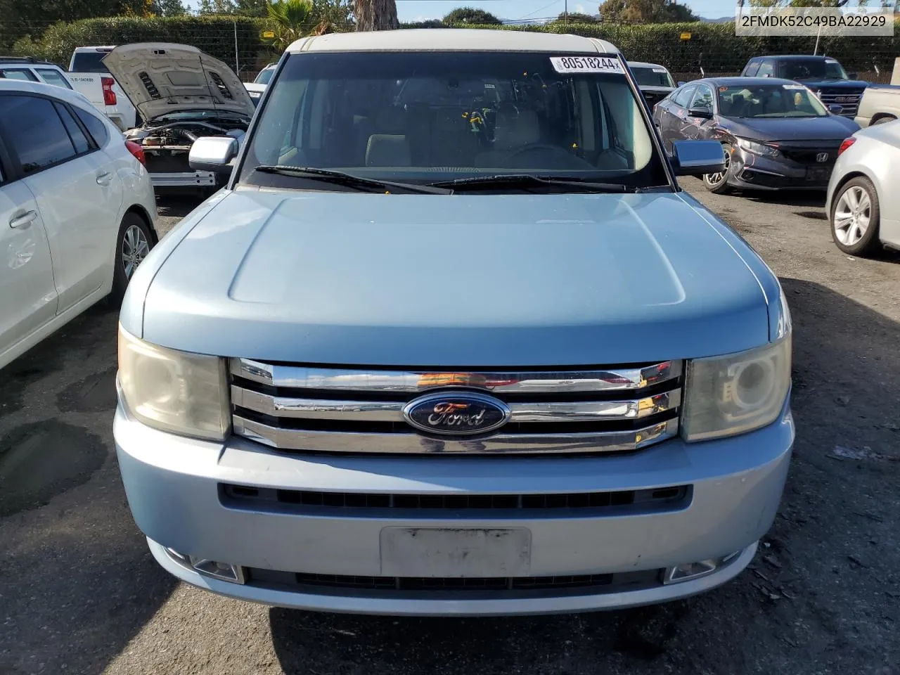 2009 Ford Flex Sel VIN: 2FMDK52C49BA22929 Lot: 80518244