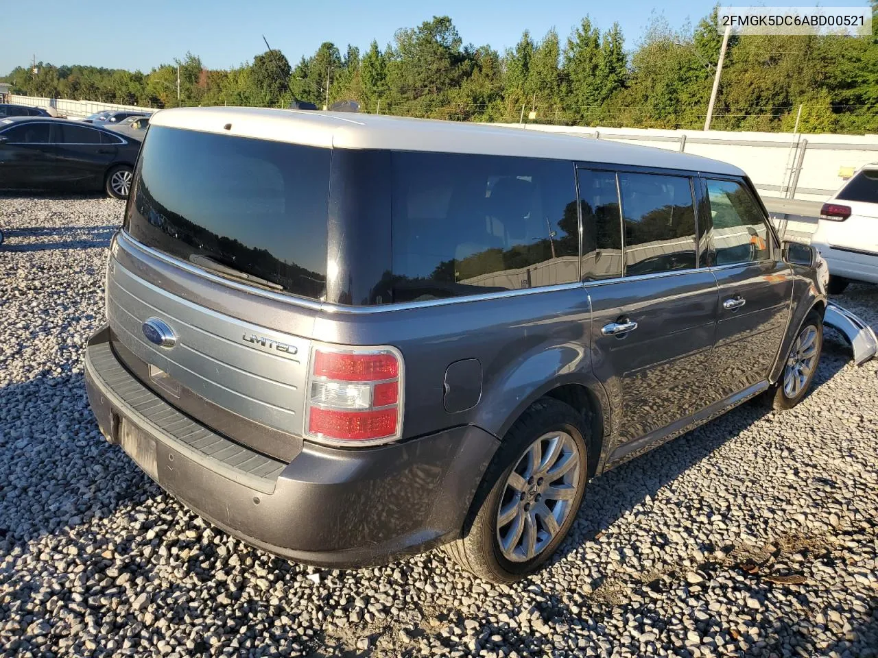 2010 Ford Flex Limited VIN: 2FMGK5DC6ABD00521 Lot: 74230304