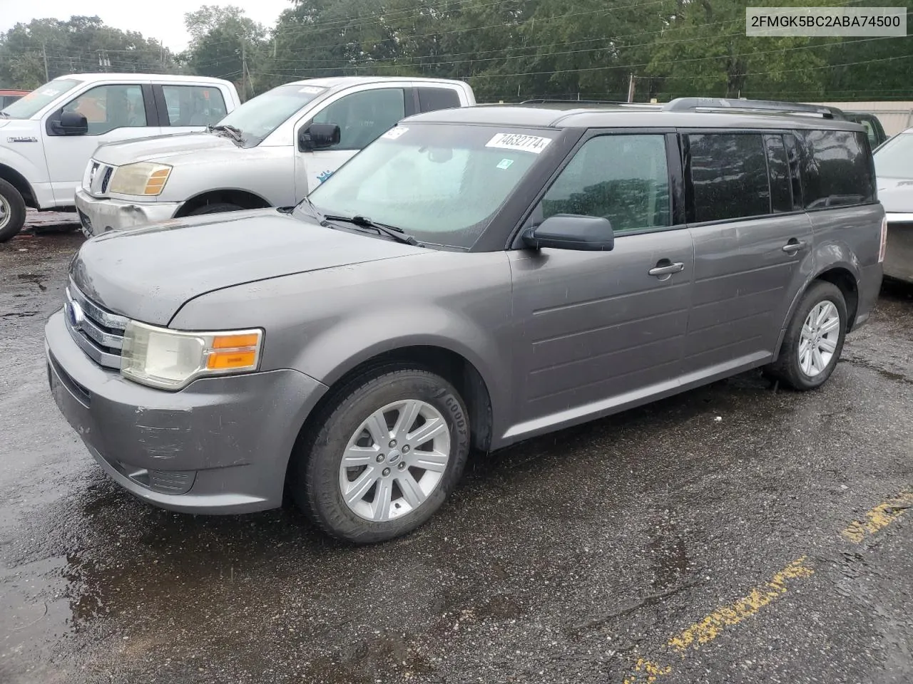 2010 Ford Flex Se VIN: 2FMGK5BC2ABA74500 Lot: 74632774