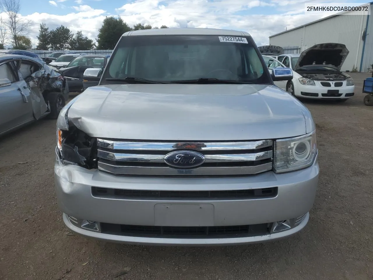 2010 Ford Flex Limited VIN: 2FMHK6DC0ABD00072 Lot: 75227544