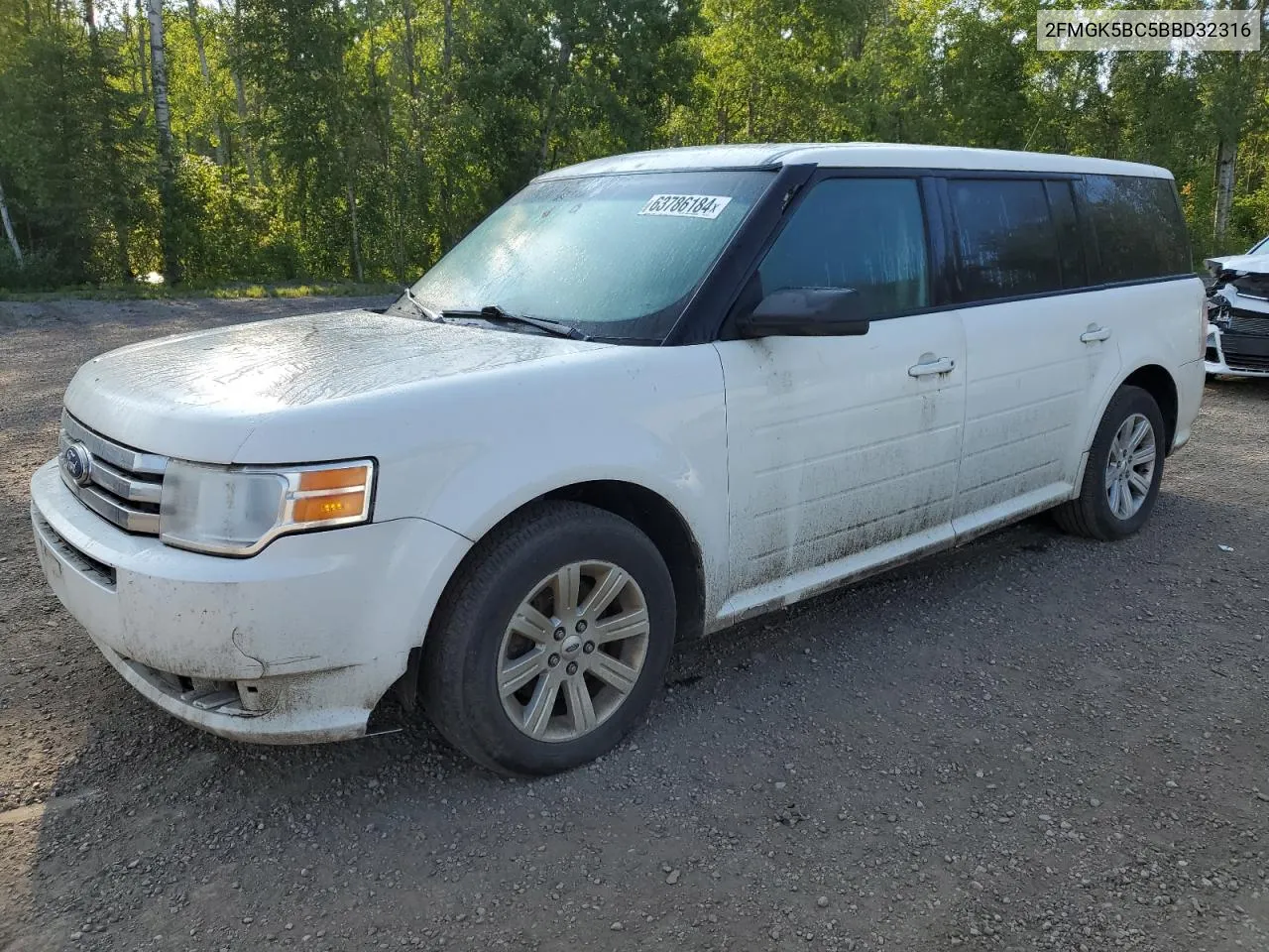 2011 Ford Flex Se VIN: 2FMGK5BC5BBD32316 Lot: 63786184