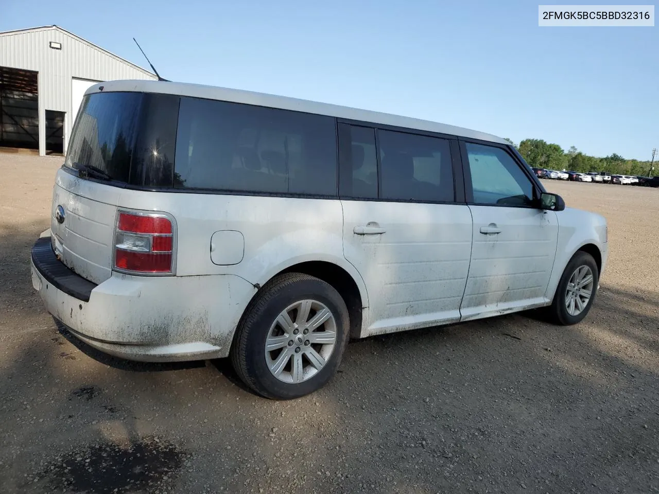 2011 Ford Flex Se VIN: 2FMGK5BC5BBD32316 Lot: 63786184