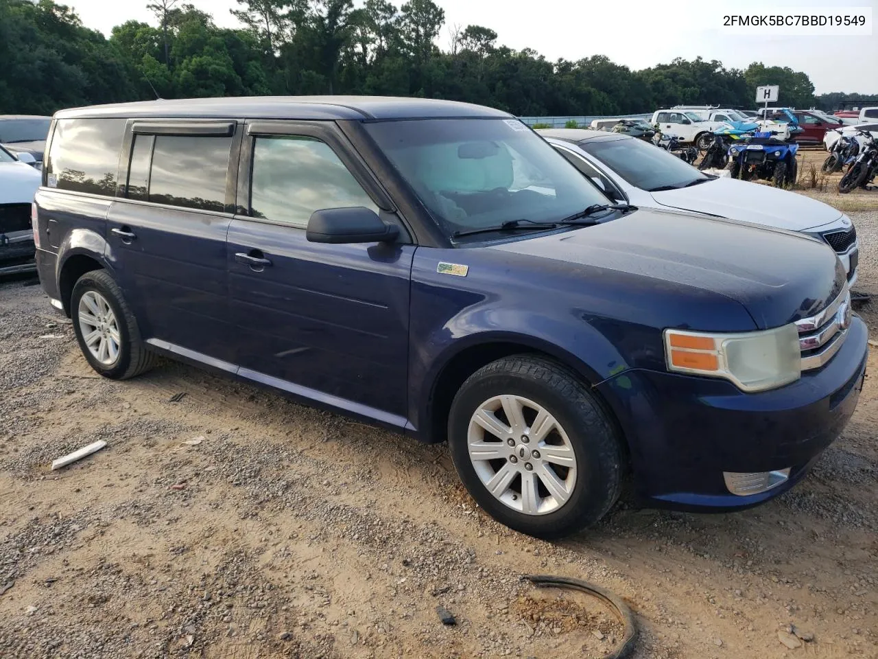 2011 Ford Flex Se VIN: 2FMGK5BC7BBD19549 Lot: 65350414