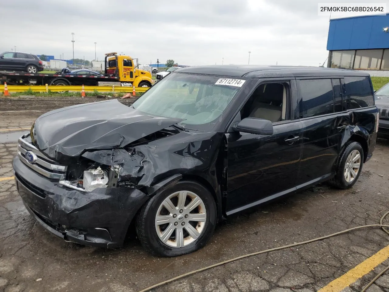 2011 Ford Flex Se VIN: 2FMGK5BC6BBD26542 Lot: 67112714