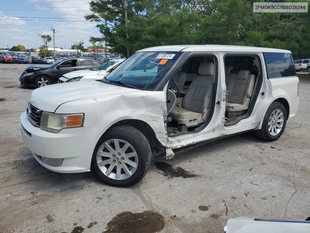 2011 Ford Flex Sel VIN: 2FMGK5CC8BBD26346 Lot: 67365724