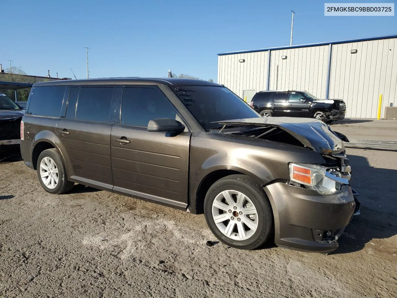 2011 Ford Flex Se VIN: 2FMGK5BC9BBD03725 Lot: 73808734