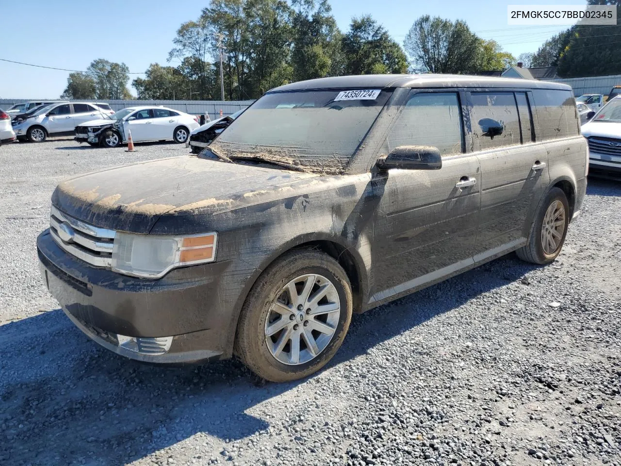 2011 Ford Flex Sel VIN: 2FMGK5CC7BBD02345 Lot: 74350724