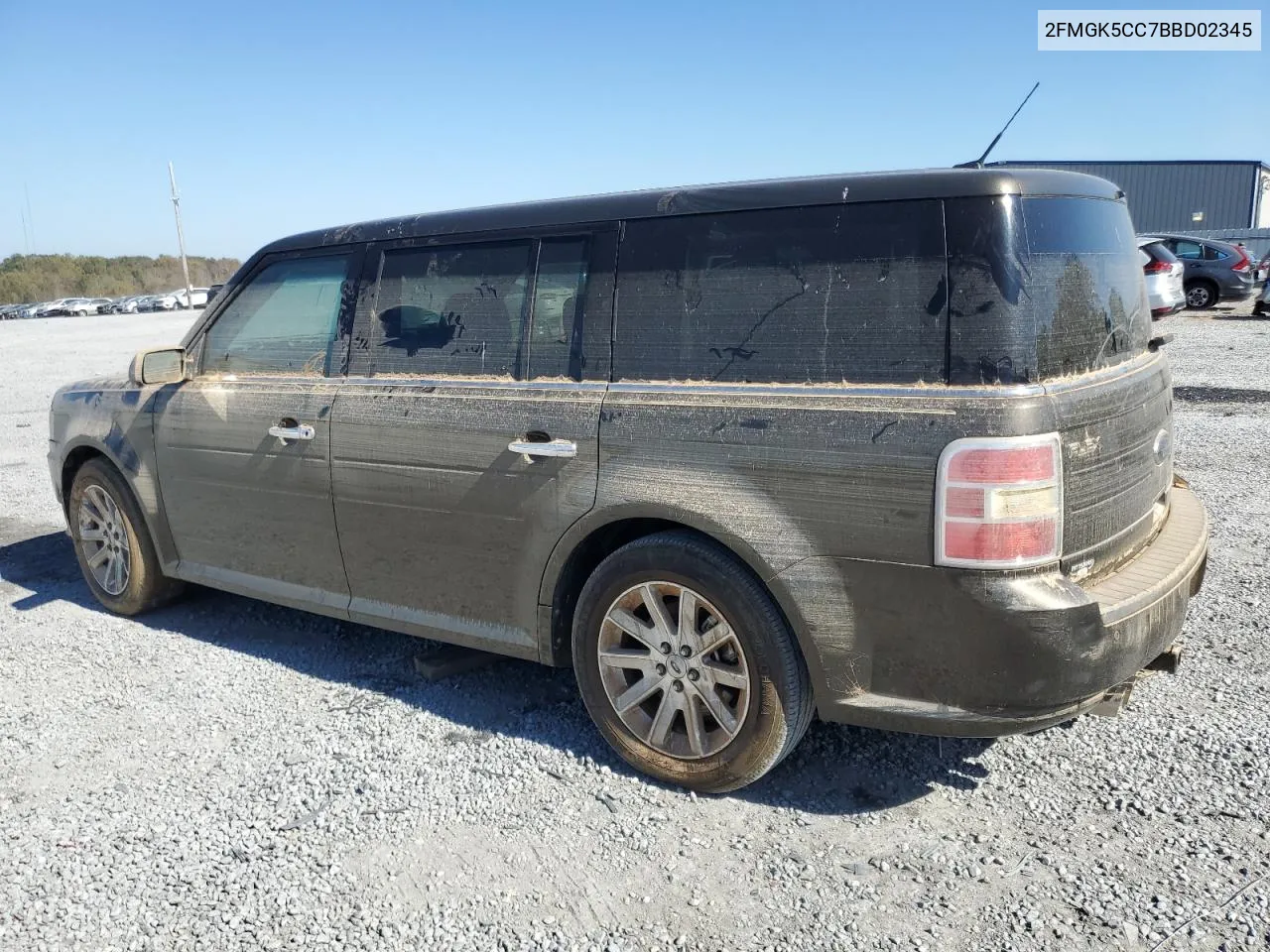 2011 Ford Flex Sel VIN: 2FMGK5CC7BBD02345 Lot: 74350724