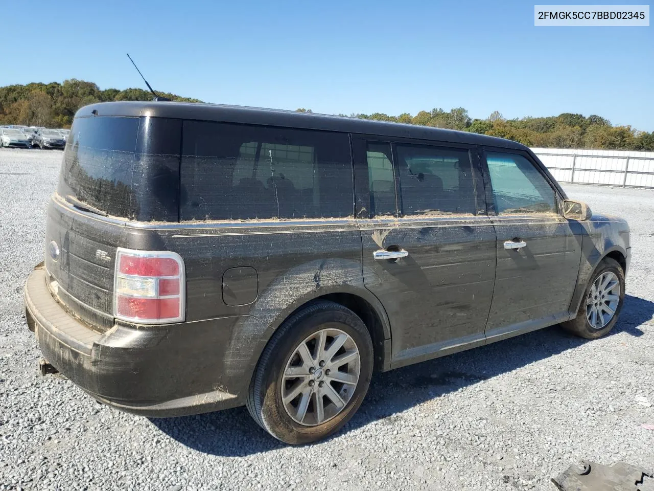 2011 Ford Flex Sel VIN: 2FMGK5CC7BBD02345 Lot: 74350724