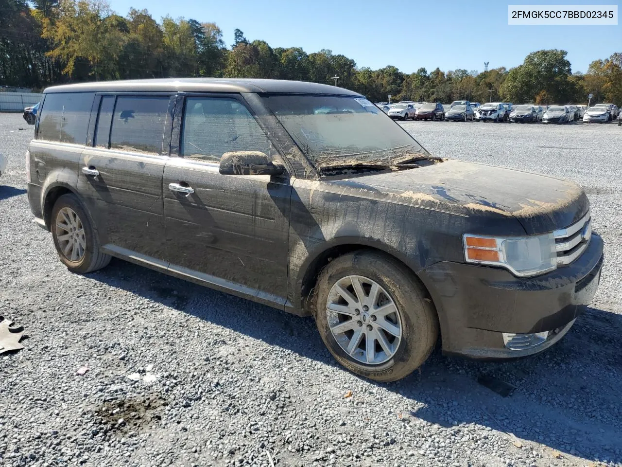 2011 Ford Flex Sel VIN: 2FMGK5CC7BBD02345 Lot: 74350724