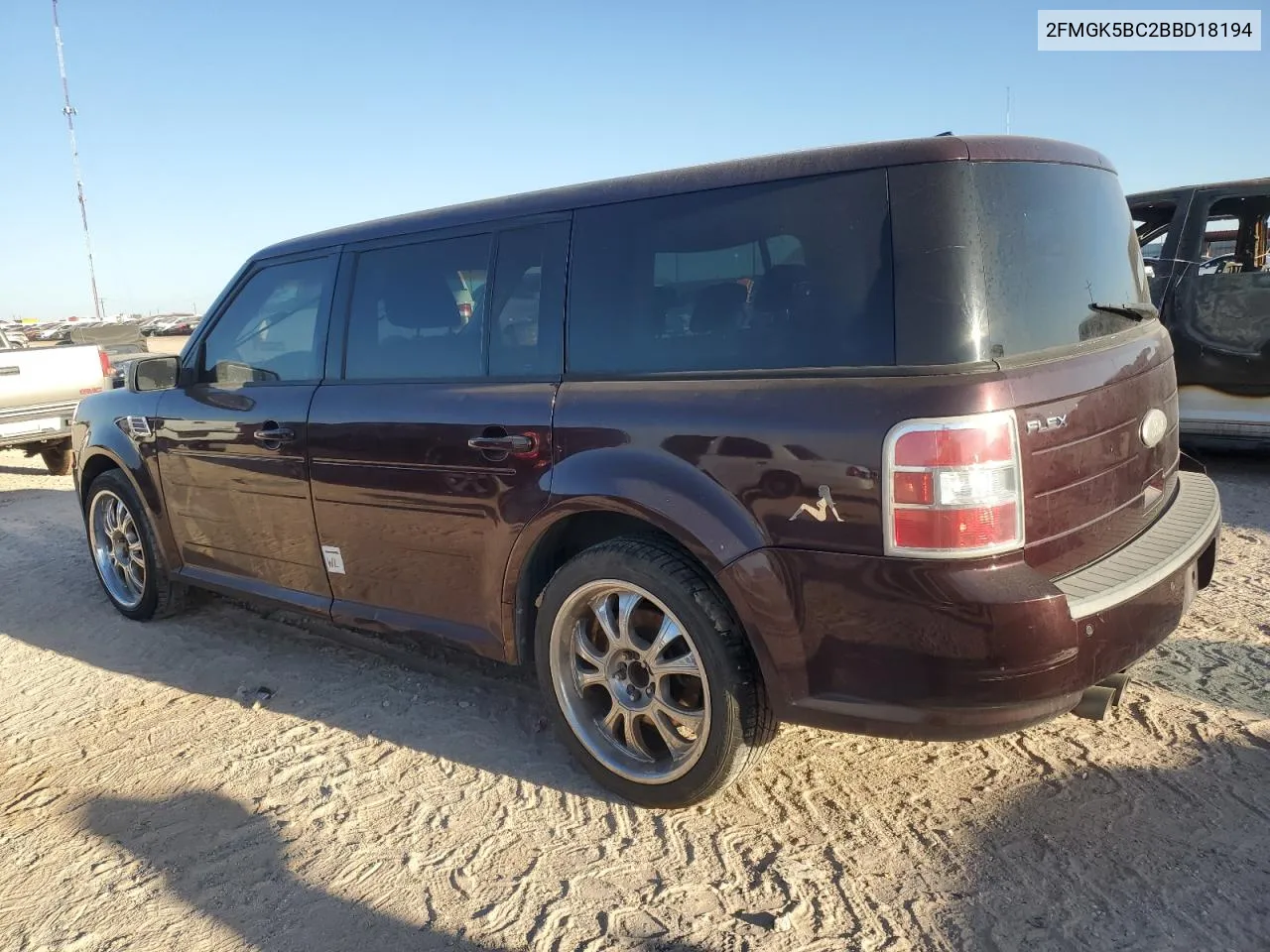 2011 Ford Flex Se VIN: 2FMGK5BC2BBD18194 Lot: 77270824