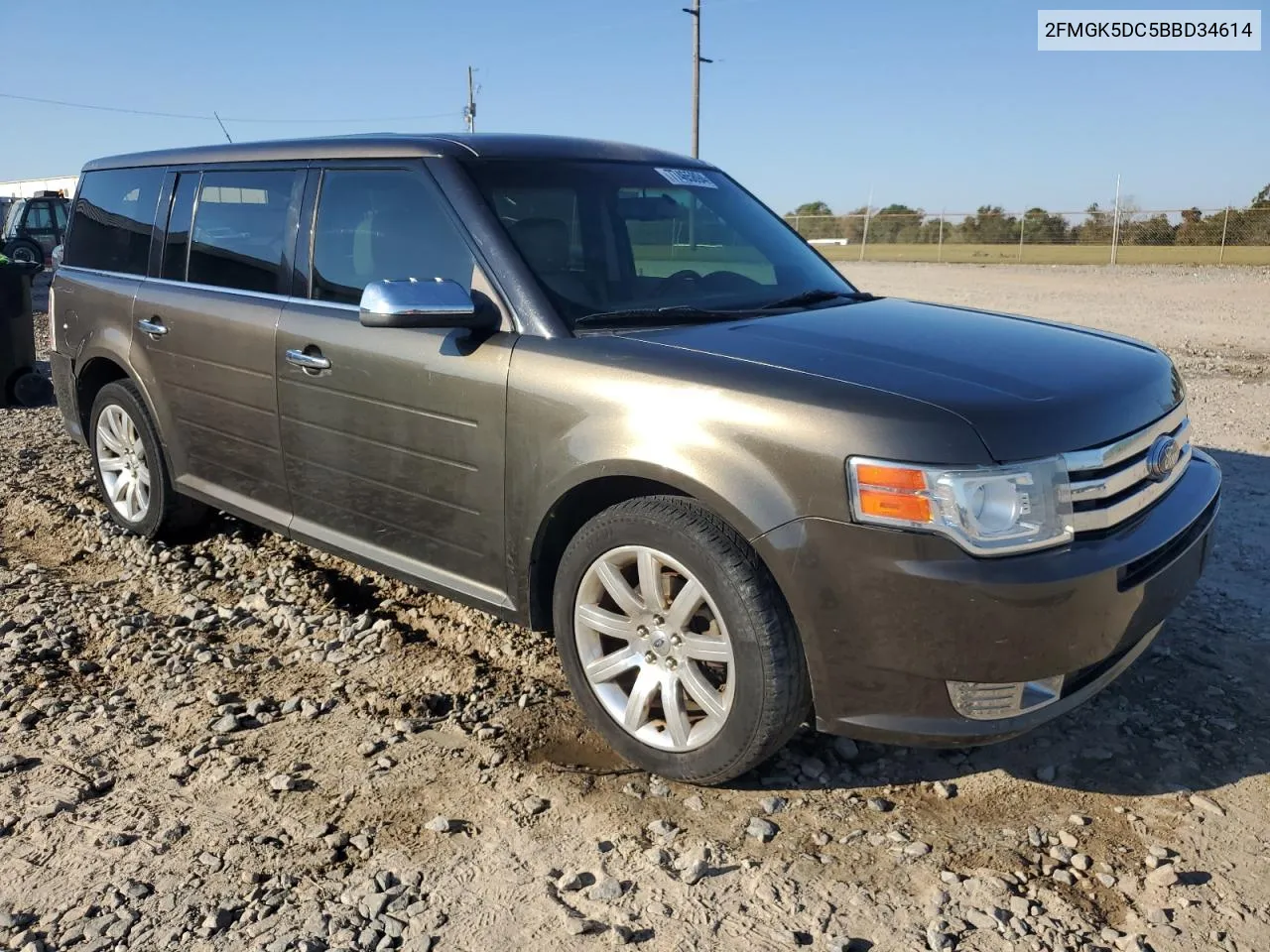 2011 Ford Flex Limited VIN: 2FMGK5DC5BBD34614 Lot: 77465894