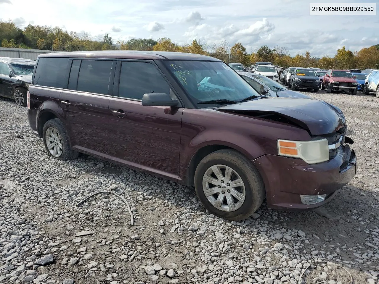 2011 Ford Flex Se VIN: 2FMGK5BC9BBD29550 Lot: 78753614