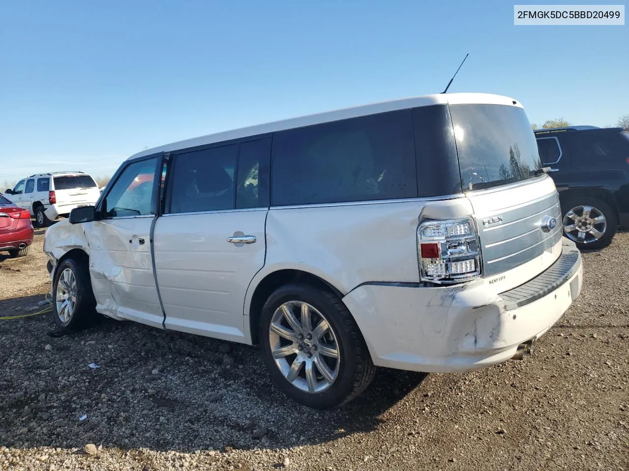 2011 Ford Flex Limited VIN: 2FMGK5DC5BBD20499 Lot: 80034404