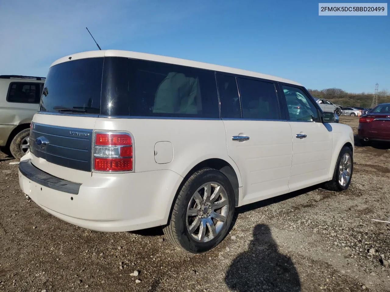 2011 Ford Flex Limited VIN: 2FMGK5DC5BBD20499 Lot: 80034404