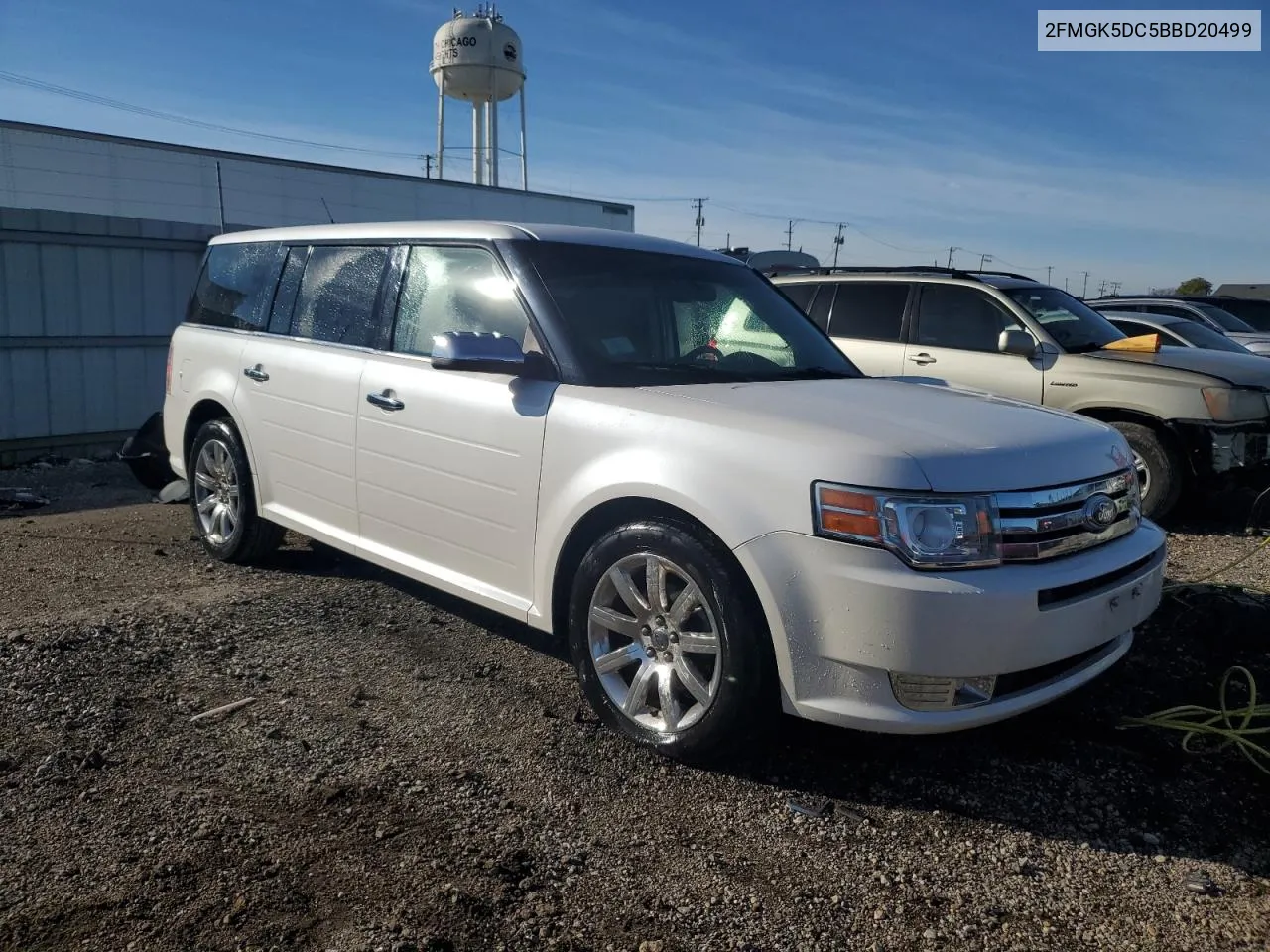 2011 Ford Flex Limited VIN: 2FMGK5DC5BBD20499 Lot: 80034404