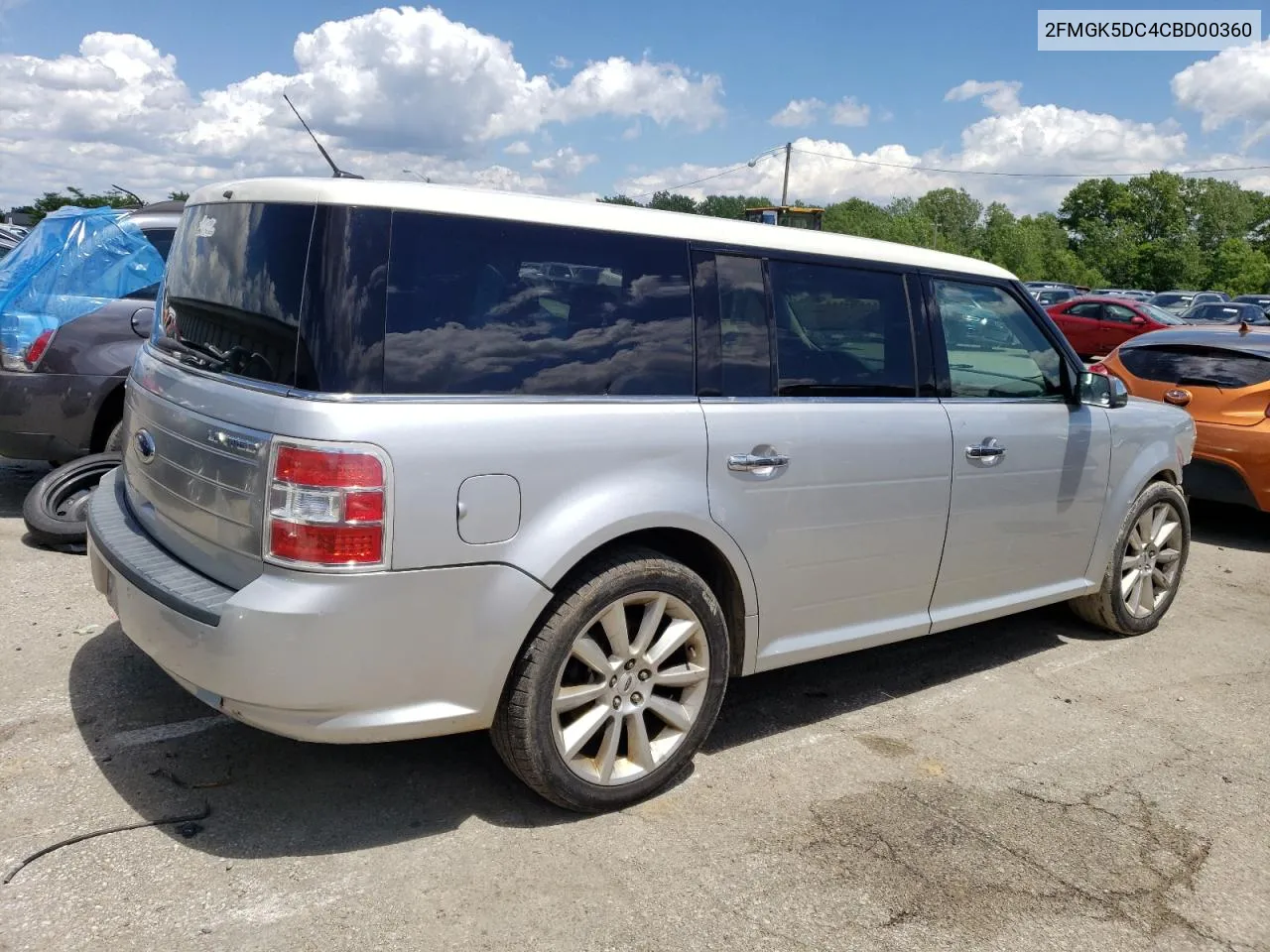 2012 Ford Flex Limited VIN: 2FMGK5DC4CBD00360 Lot: 56641454