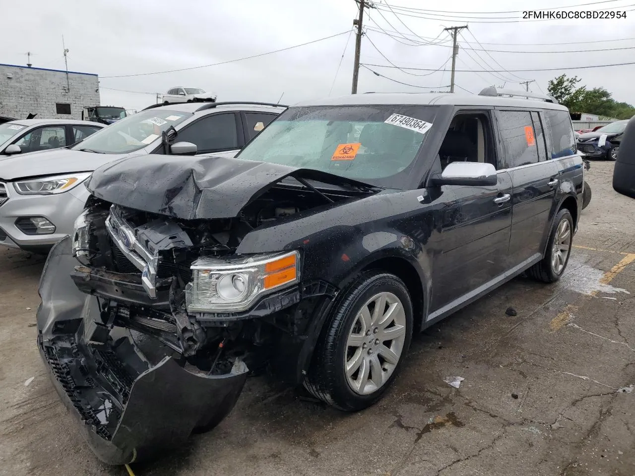 2012 Ford Flex Limited VIN: 2FMHK6DC8CBD22954 Lot: 67490364