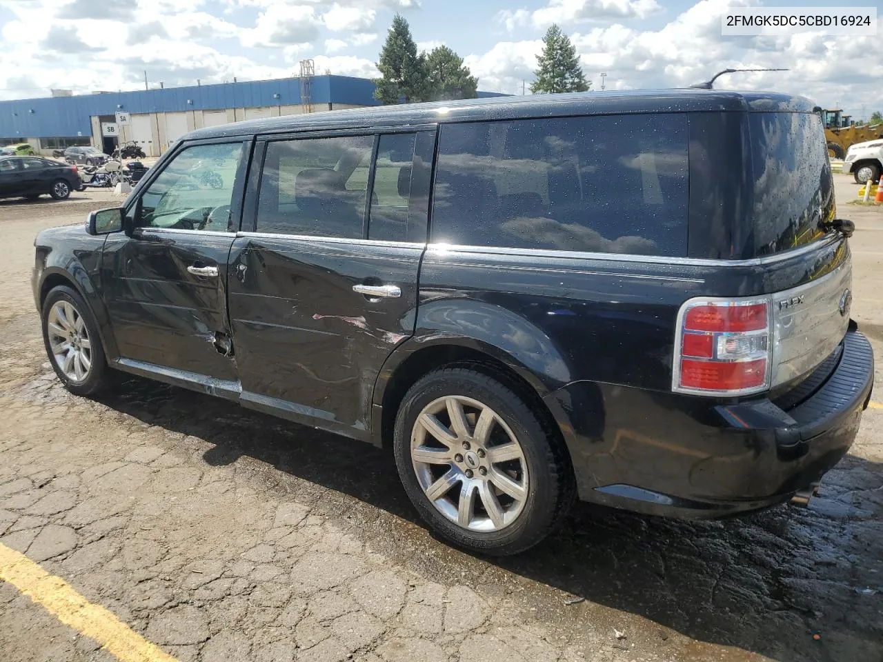 2012 Ford Flex Limited VIN: 2FMGK5DC5CBD16924 Lot: 68187394