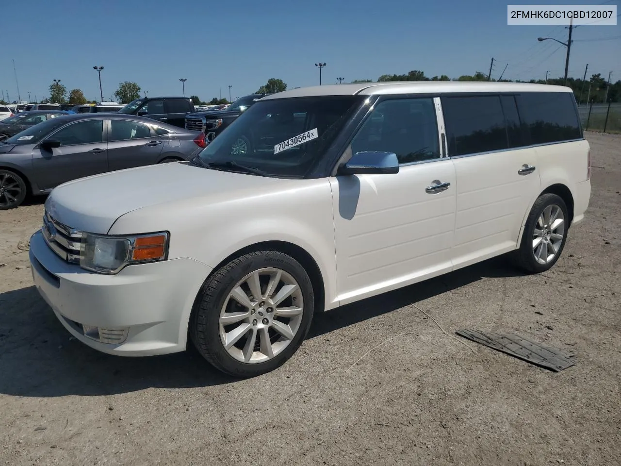 2012 Ford Flex Limited VIN: 2FMHK6DC1CBD12007 Lot: 70430564