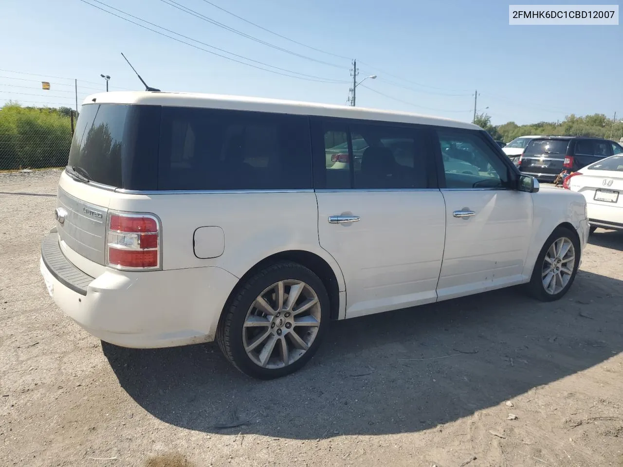 2012 Ford Flex Limited VIN: 2FMHK6DC1CBD12007 Lot: 70430564