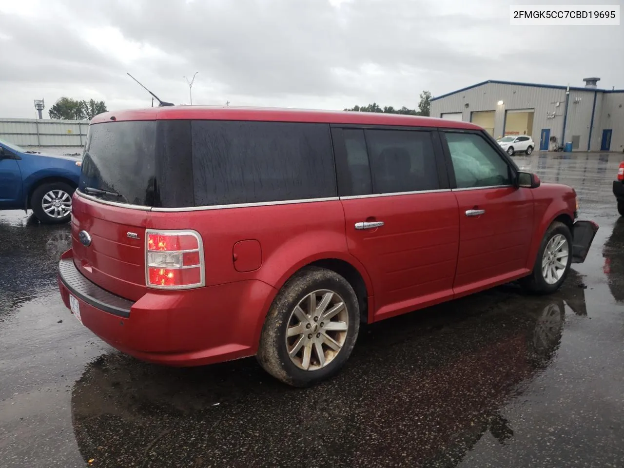 2012 Ford Flex Sel VIN: 2FMGK5CC7CBD19695 Lot: 73065224