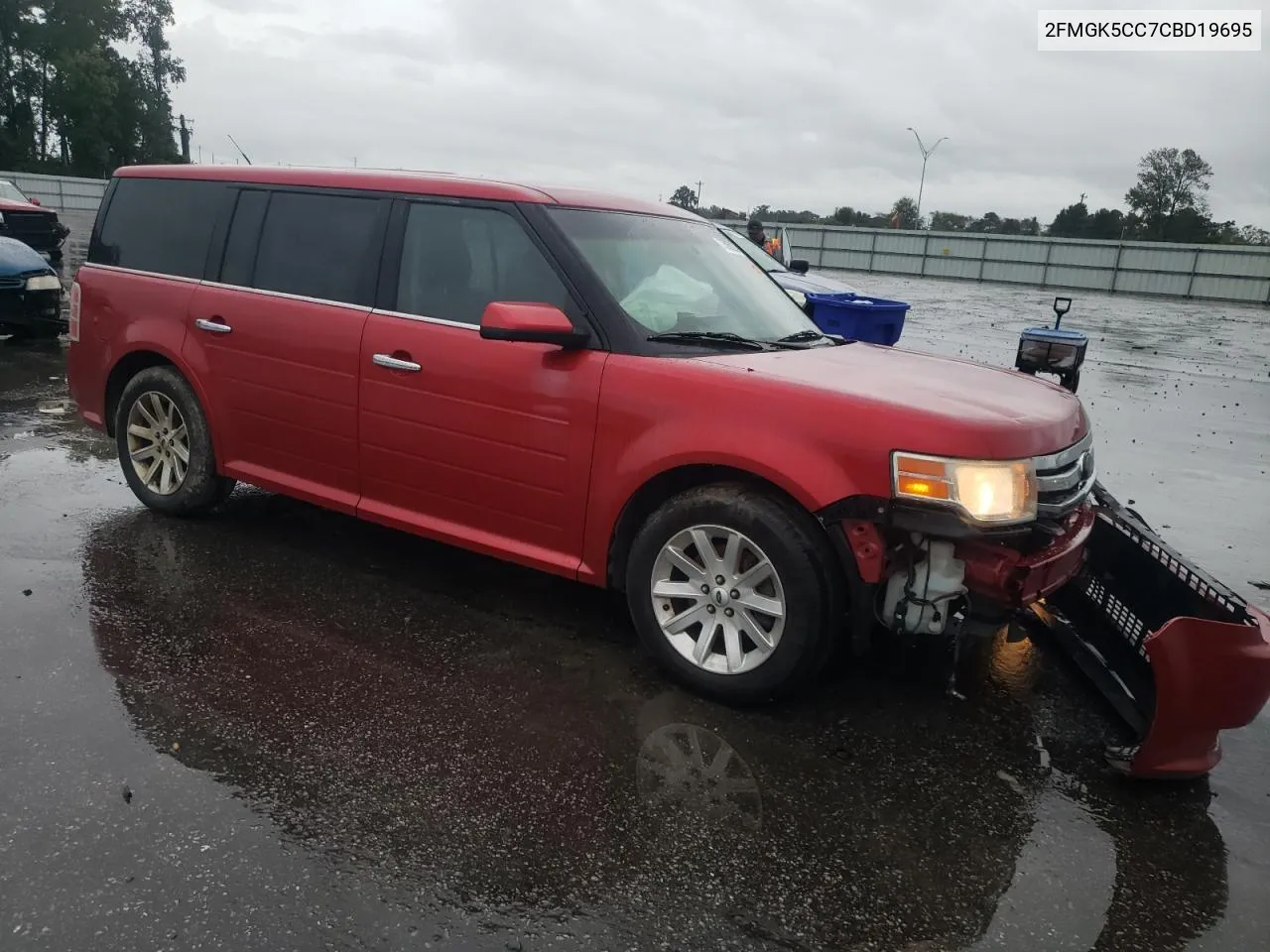 2012 Ford Flex Sel VIN: 2FMGK5CC7CBD19695 Lot: 73065224