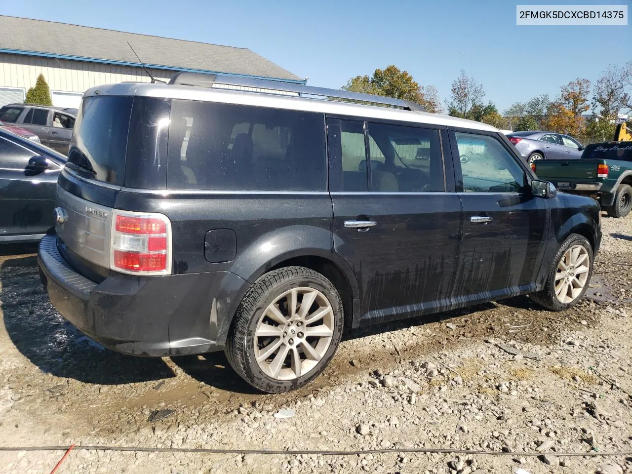 2012 Ford Flex Limited VIN: 2FMGK5DCXCBD14375 Lot: 74986244