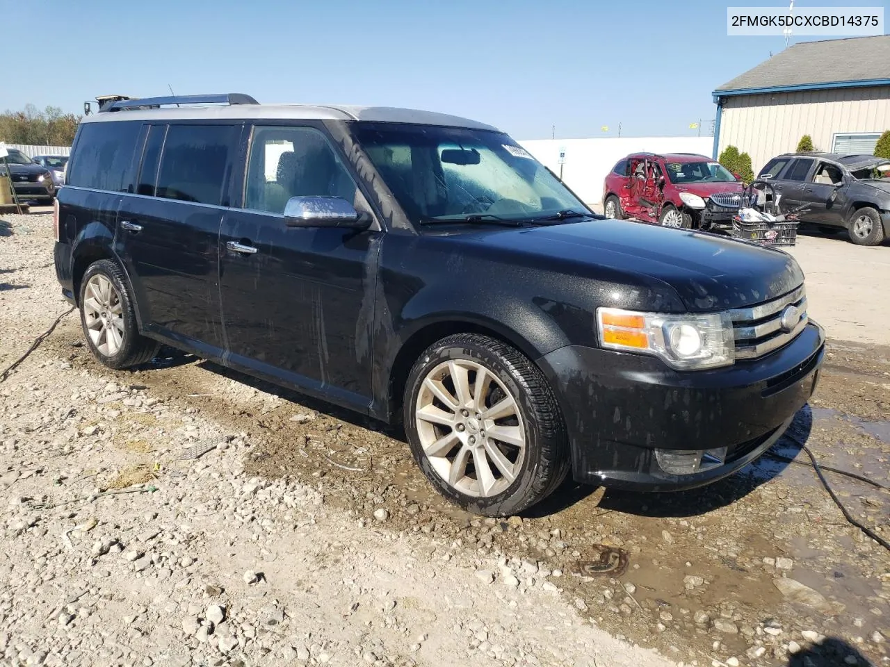 2012 Ford Flex Limited VIN: 2FMGK5DCXCBD14375 Lot: 74986244