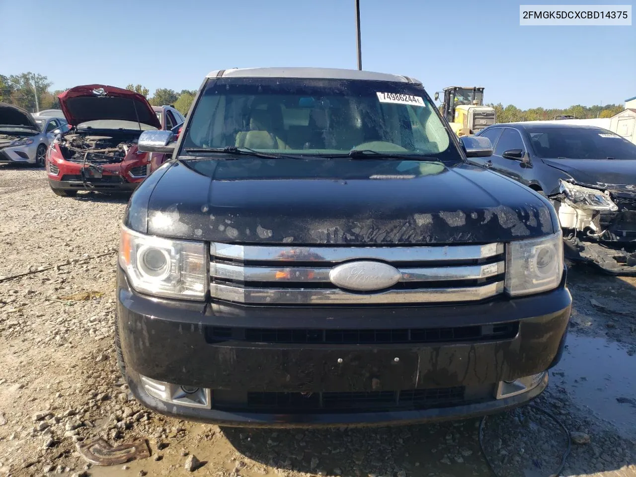 2012 Ford Flex Limited VIN: 2FMGK5DCXCBD14375 Lot: 74986244