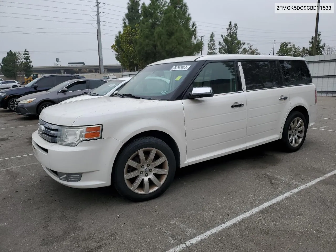 2012 Ford Flex Limited VIN: 2FMGK5DC9CBD11533 Lot: 76090944