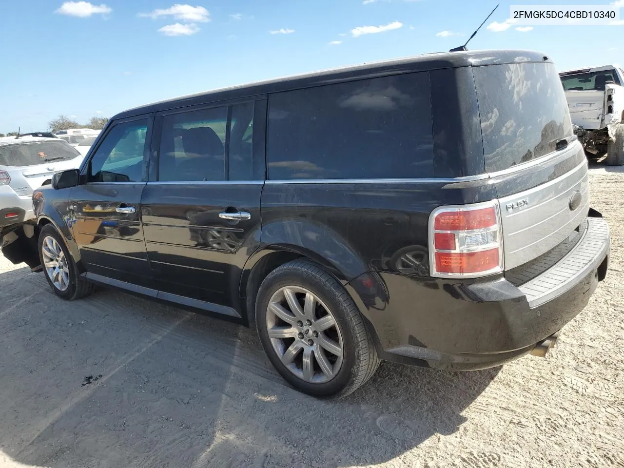 2012 Ford Flex Limited VIN: 2FMGK5DC4CBD10340 Lot: 77674784