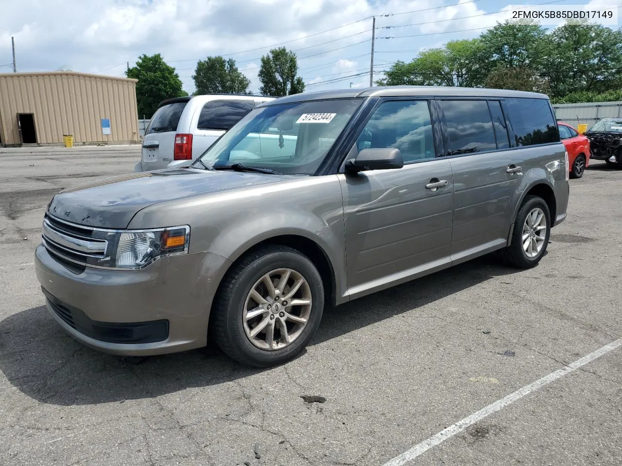 2013 Ford Flex Se VIN: 2FMGK5B85DBD17149 Lot: 57242344