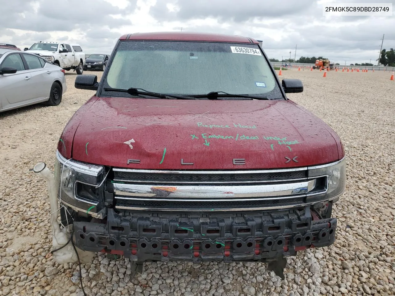 2FMGK5C89DBD28749 2013 Ford Flex Sel