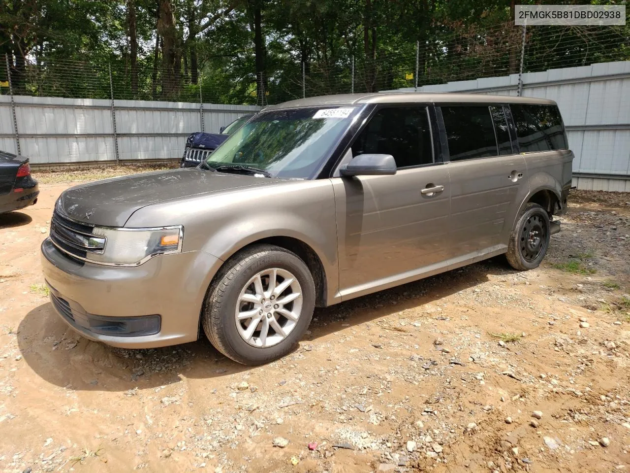 2013 Ford Flex Se VIN: 2FMGK5B81DBD02938 Lot: 64551194