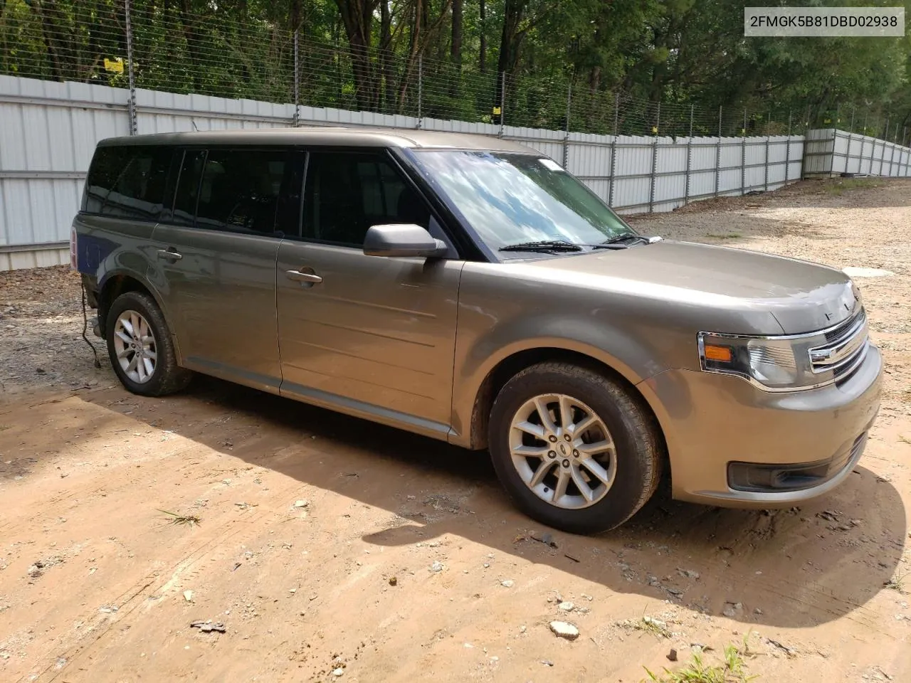 2013 Ford Flex Se VIN: 2FMGK5B81DBD02938 Lot: 64551194