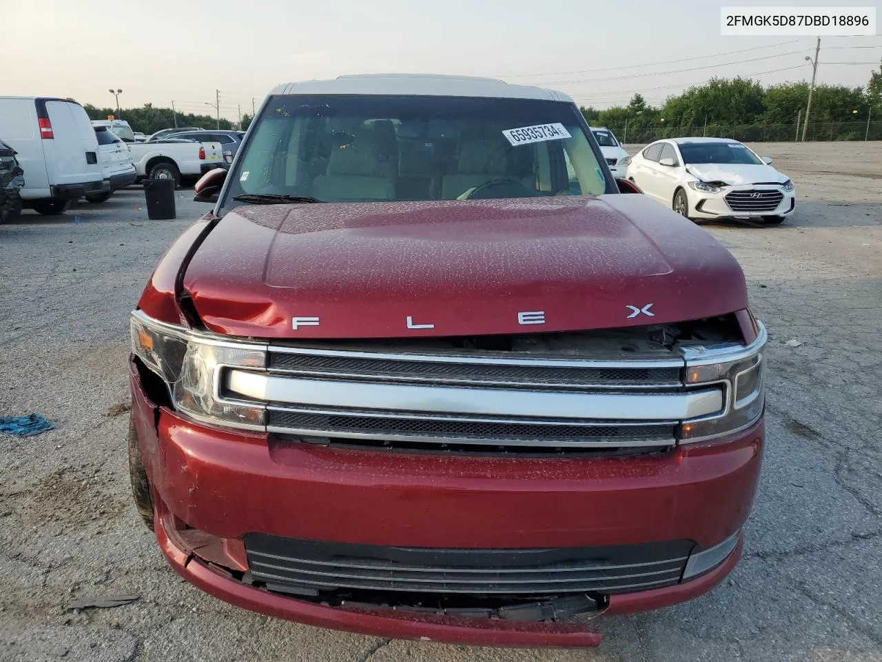 2013 Ford Flex Limited VIN: 2FMGK5D87DBD18896 Lot: 65935734