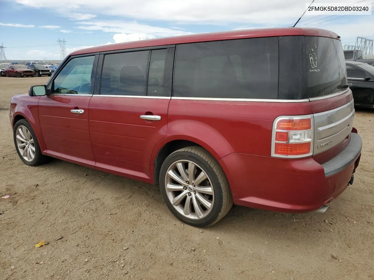 2013 Ford Flex Limited VIN: 2FMGK5D82DBD03240 Lot: 72646064