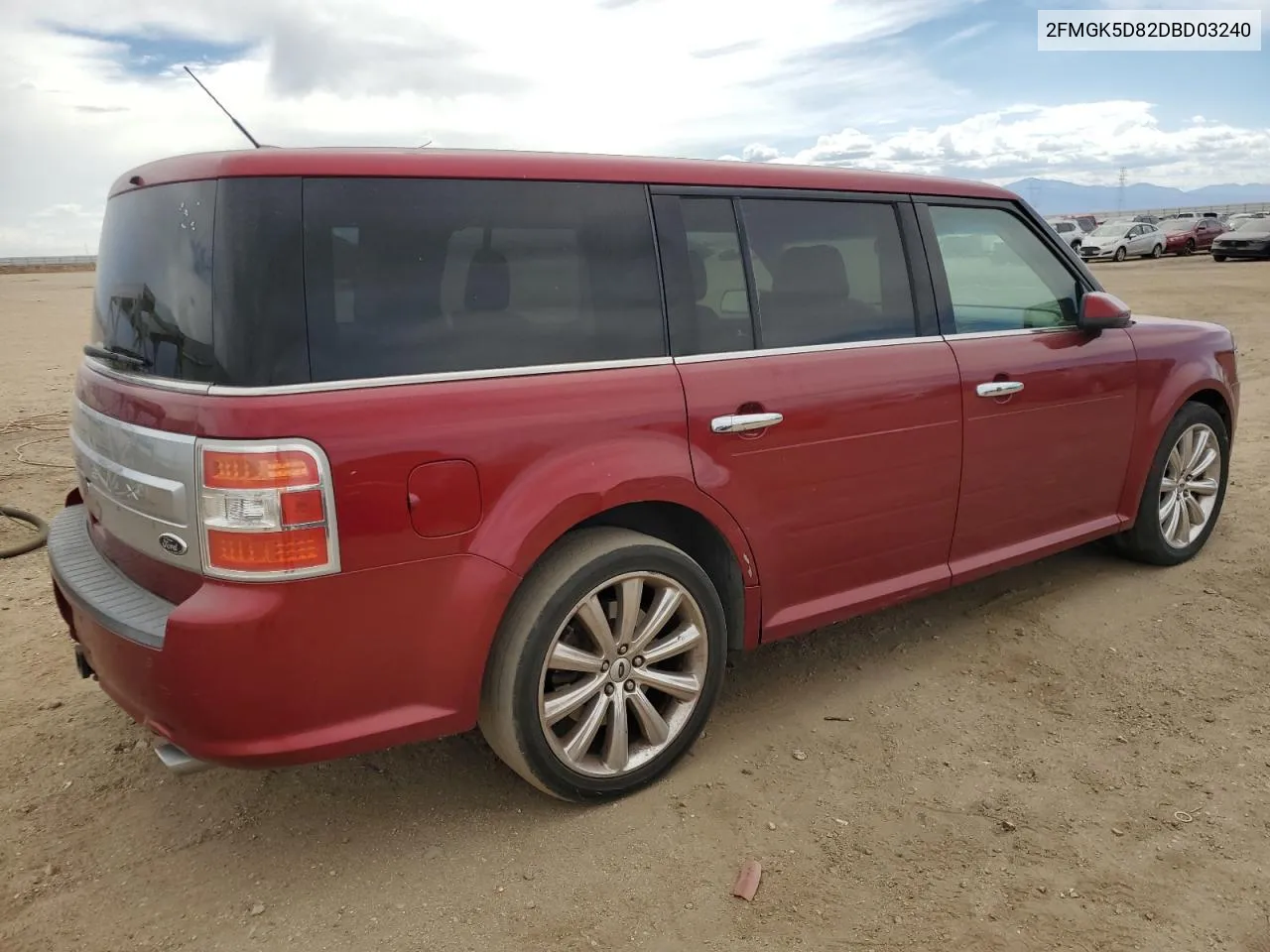 2013 Ford Flex Limited VIN: 2FMGK5D82DBD03240 Lot: 72646064