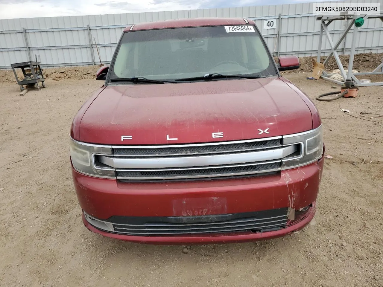 2013 Ford Flex Limited VIN: 2FMGK5D82DBD03240 Lot: 72646064