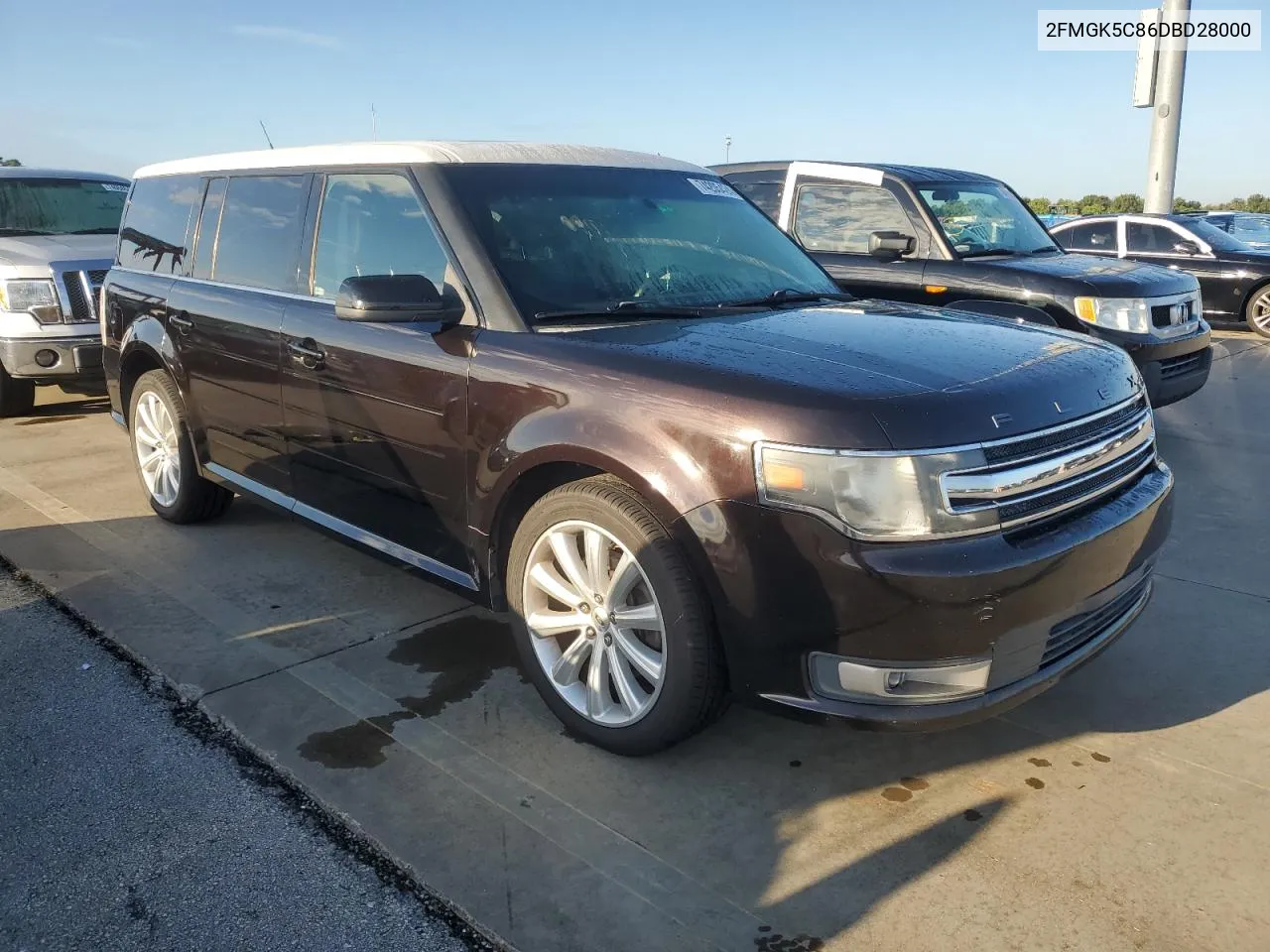 2013 Ford Flex Sel VIN: 2FMGK5C86DBD28000 Lot: 74205424