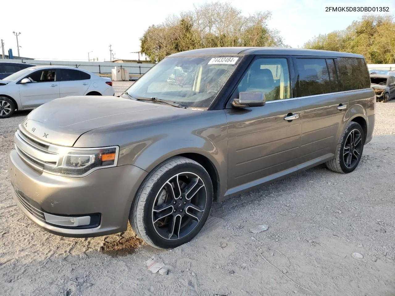 2013 Ford Flex Limited VIN: 2FMGK5D83DBD01352 Lot: 74432484