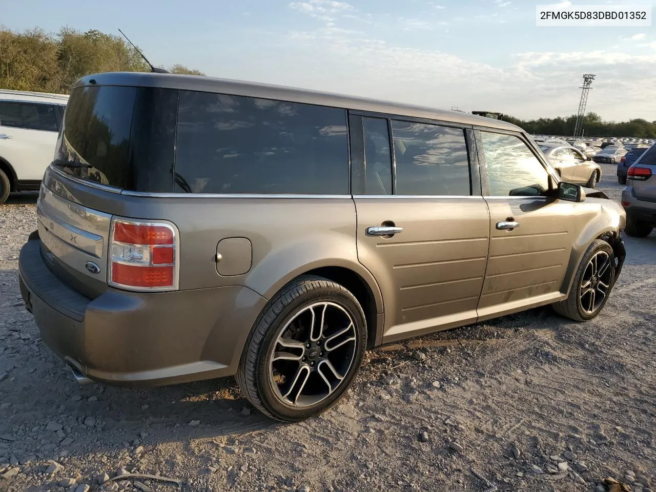 2013 Ford Flex Limited VIN: 2FMGK5D83DBD01352 Lot: 74432484