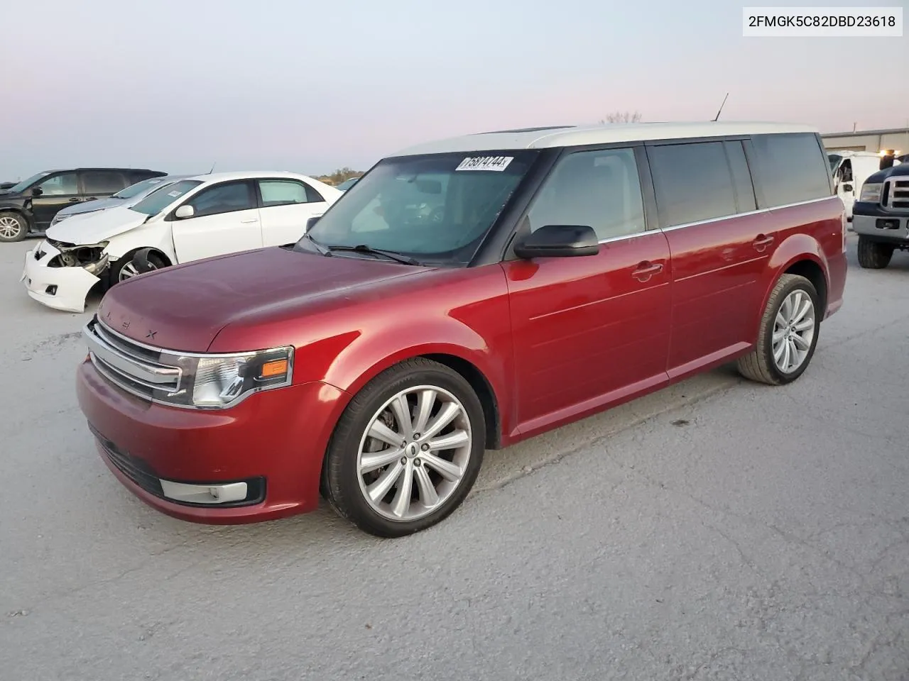 2013 Ford Flex Sel VIN: 2FMGK5C82DBD23618 Lot: 75874744